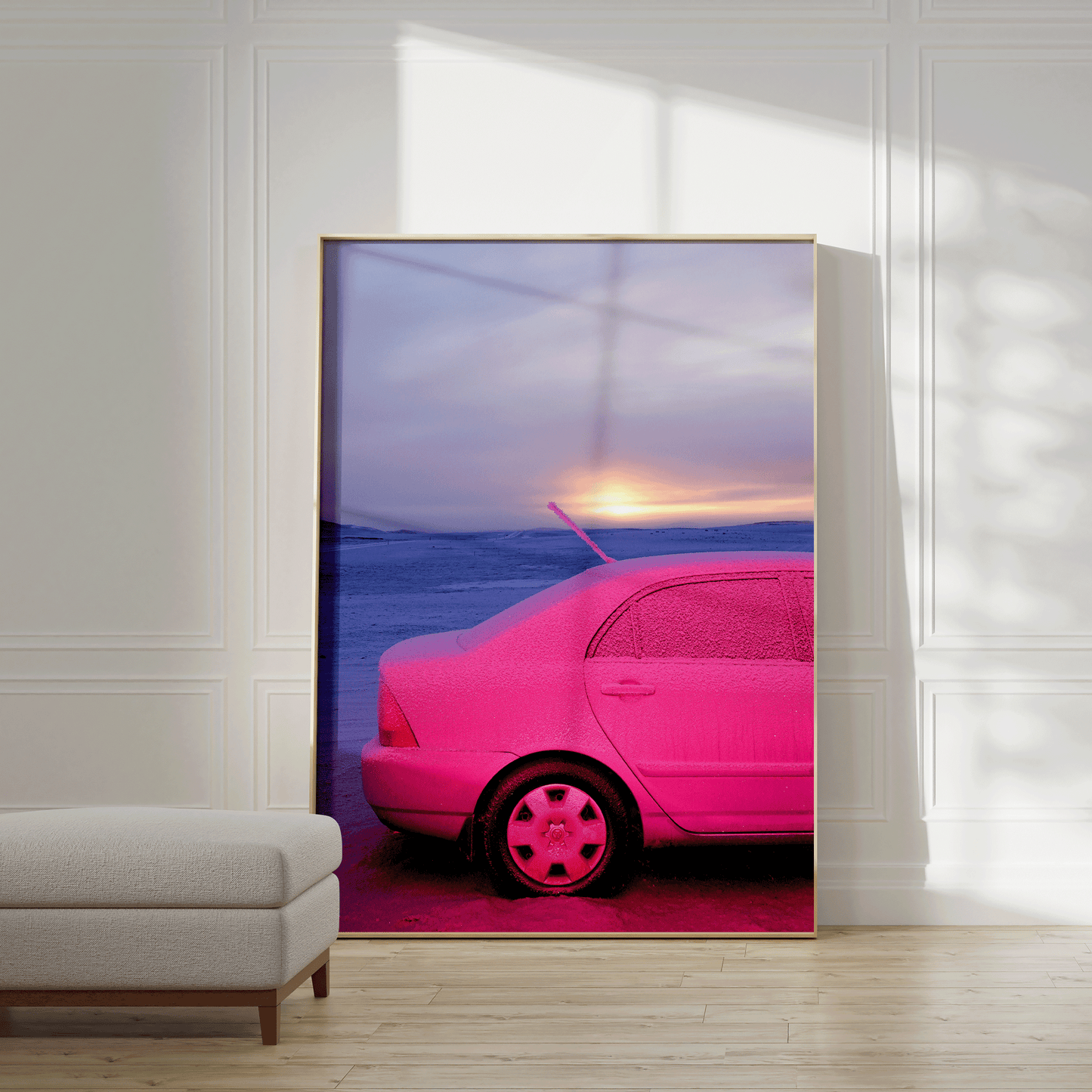 Pink Car and a Sunrise