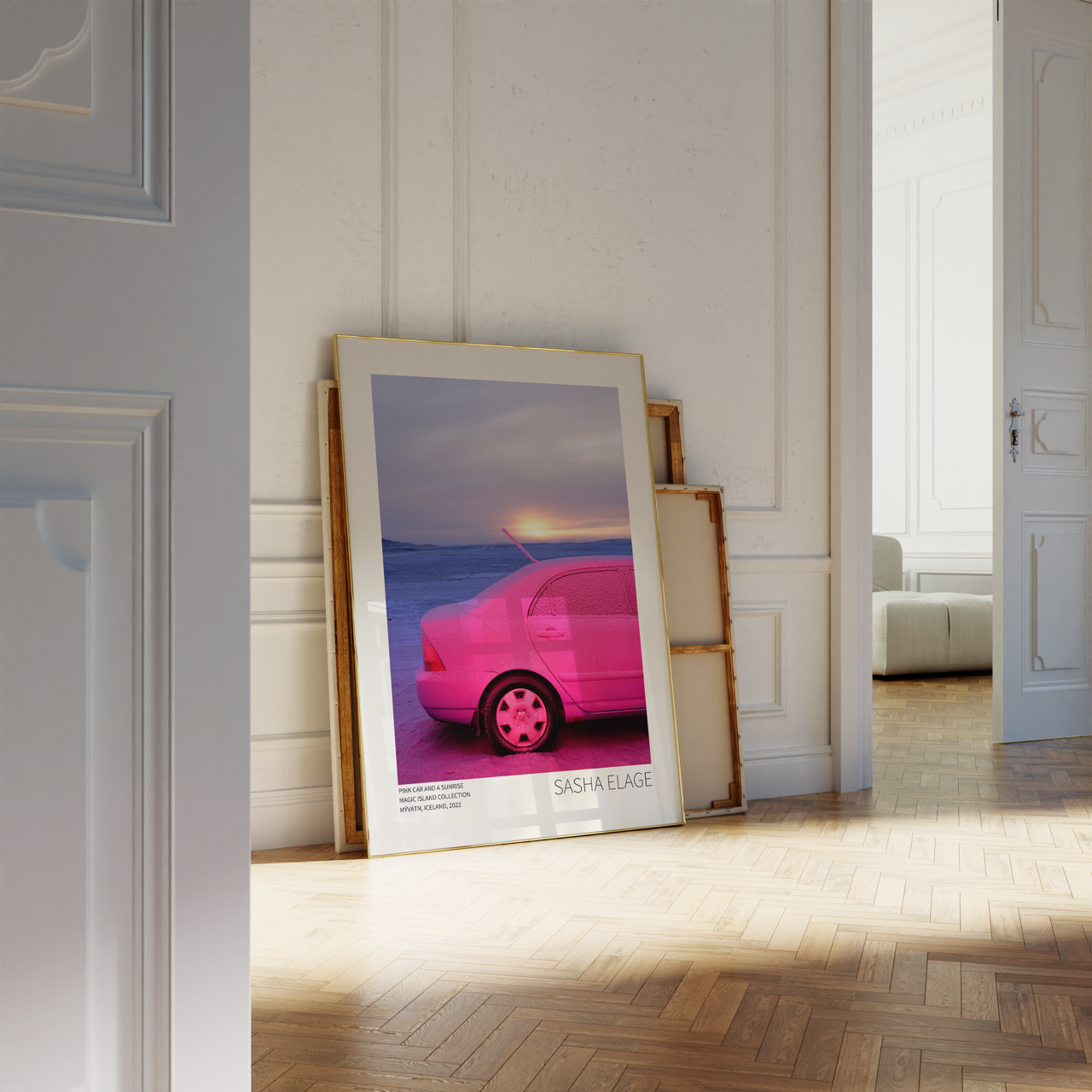 Pink Car and a Sunrise