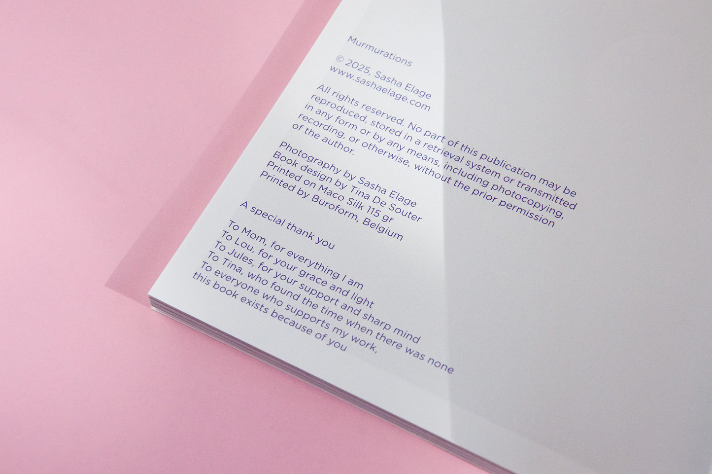 "Murmurations" Photography Book