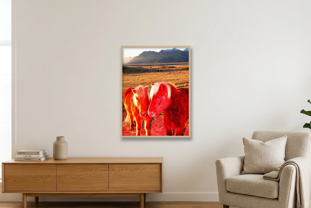 Lovers - Limited Edition — 60×80cm, 24×31" Oak Frame