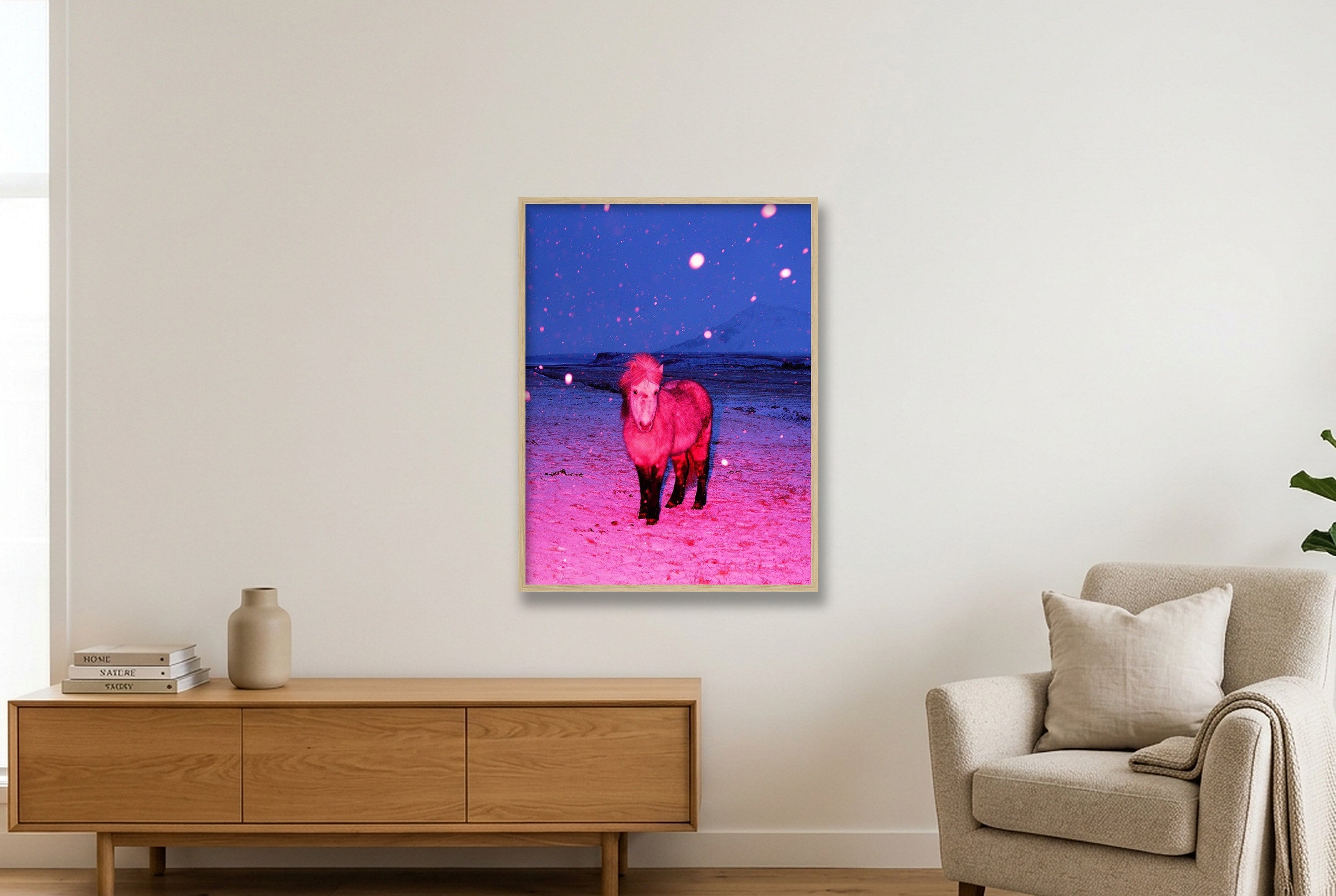 The Magic Horse - Limited Edition — 60×80cm, 24×31" Oak Frame
