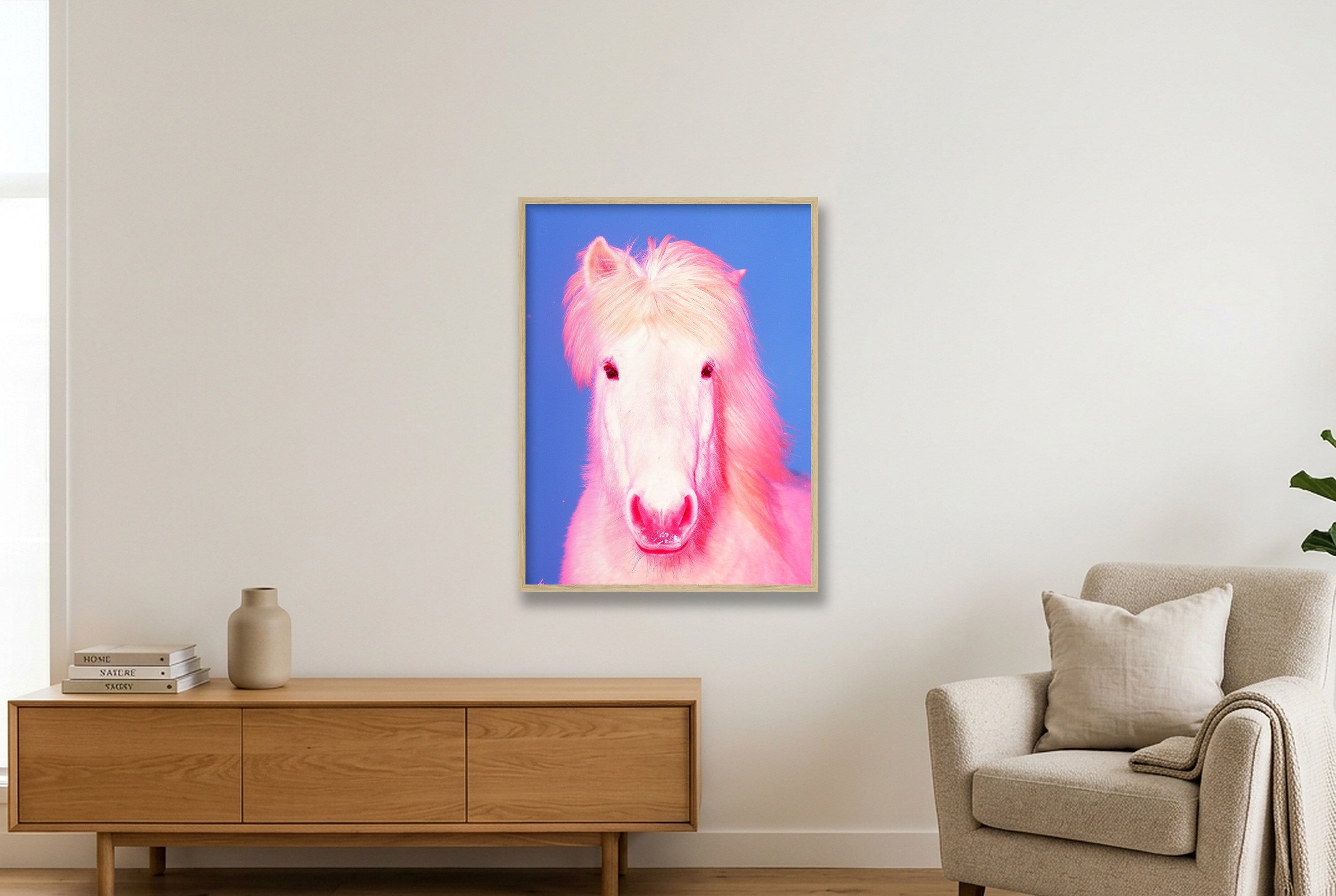 The Sexy Horse - Limited Edition — 60×80cm, 24×31" Oak Frame