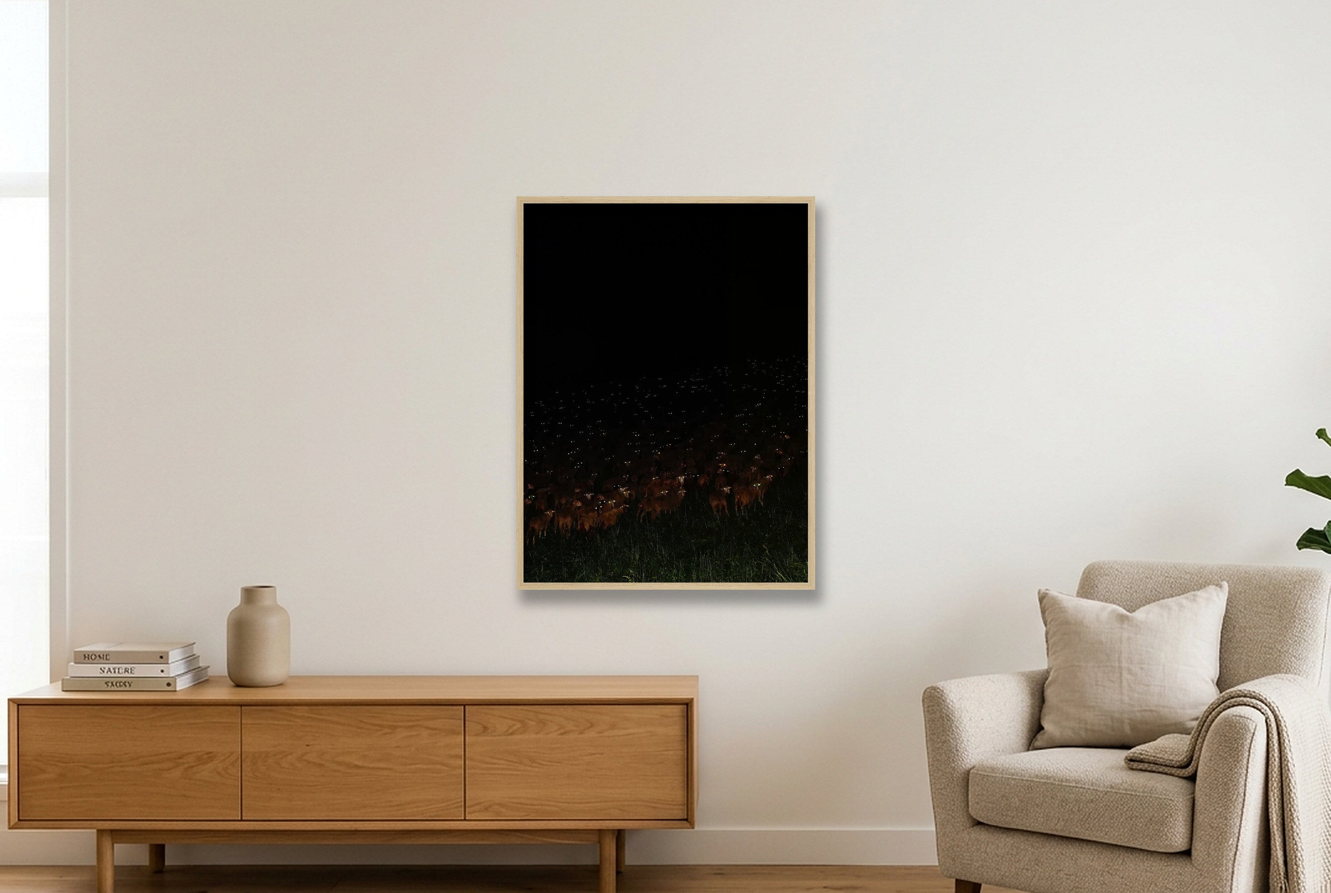 Constellambs - Limited Edition — 60×80cm, 24×31" Oak Frame