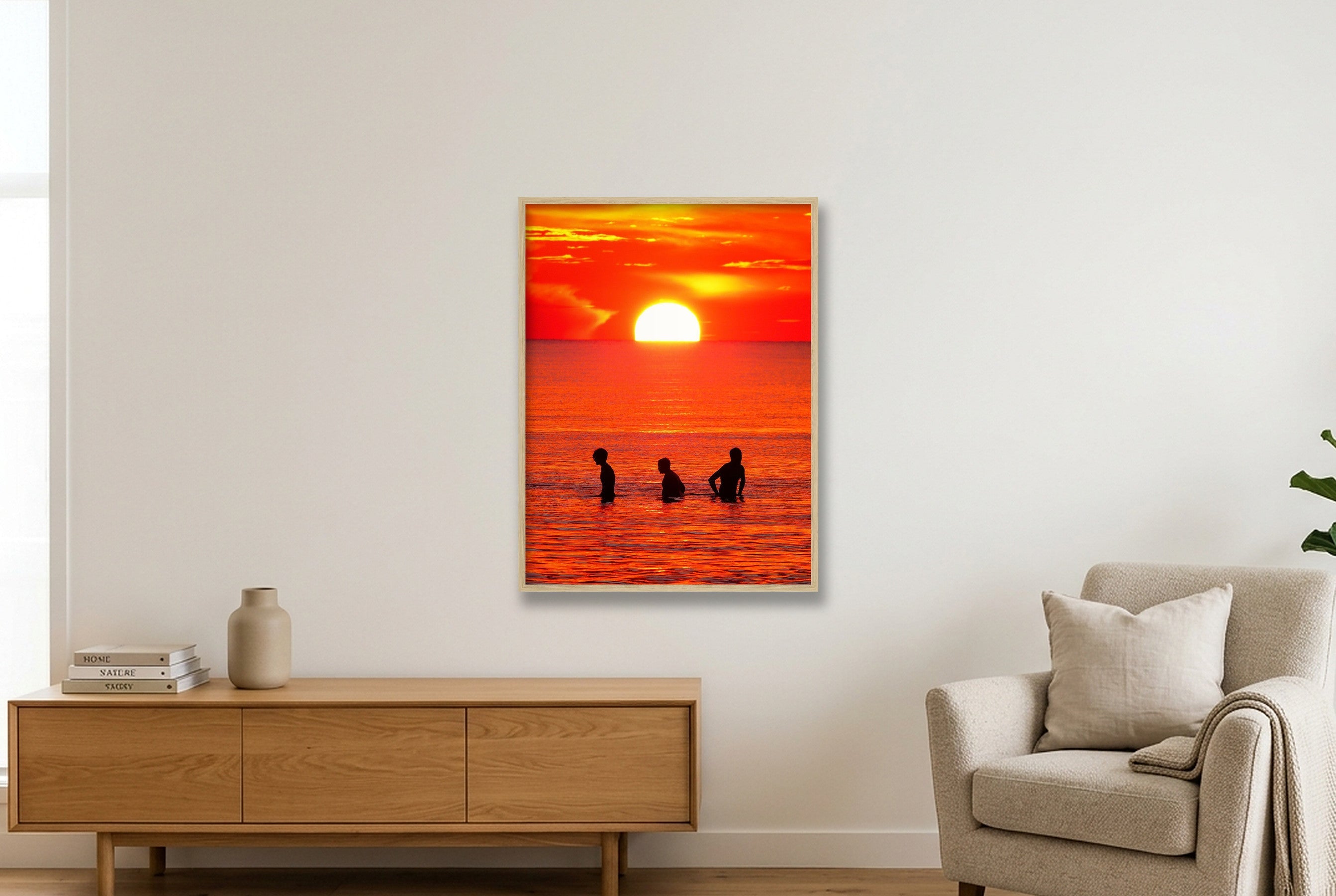 Sons of Light - Limited Edition — 60×80cm, 24×31" Oak Frame