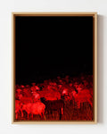 Eyes of the Night - Framed Canvas