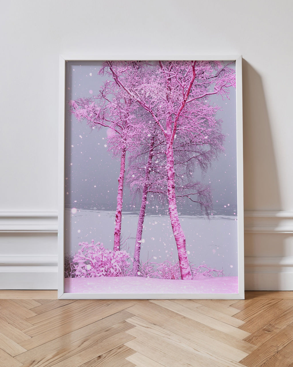 Pinkscape - Framed Canvas