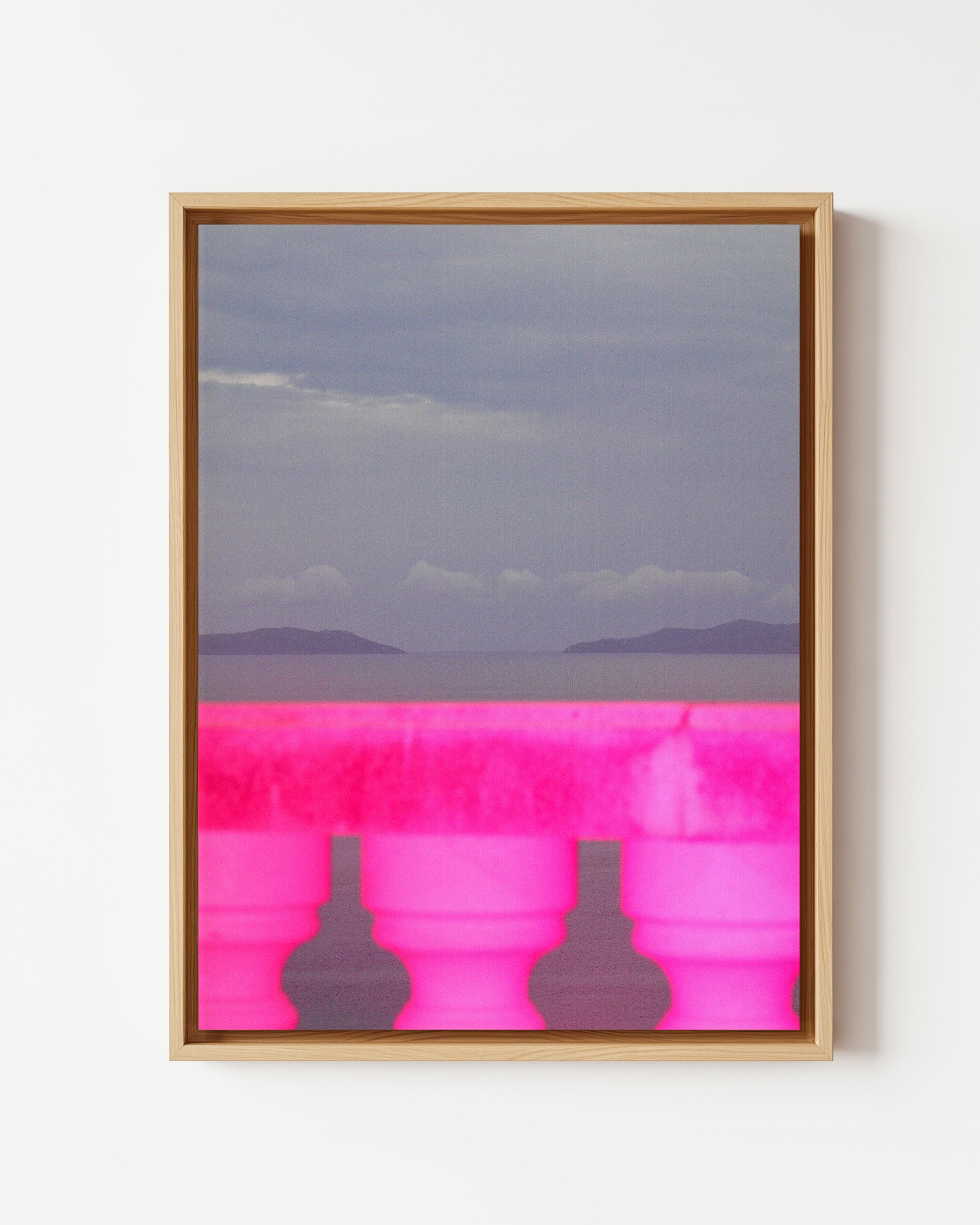 Pinkspective - Framed Canvas