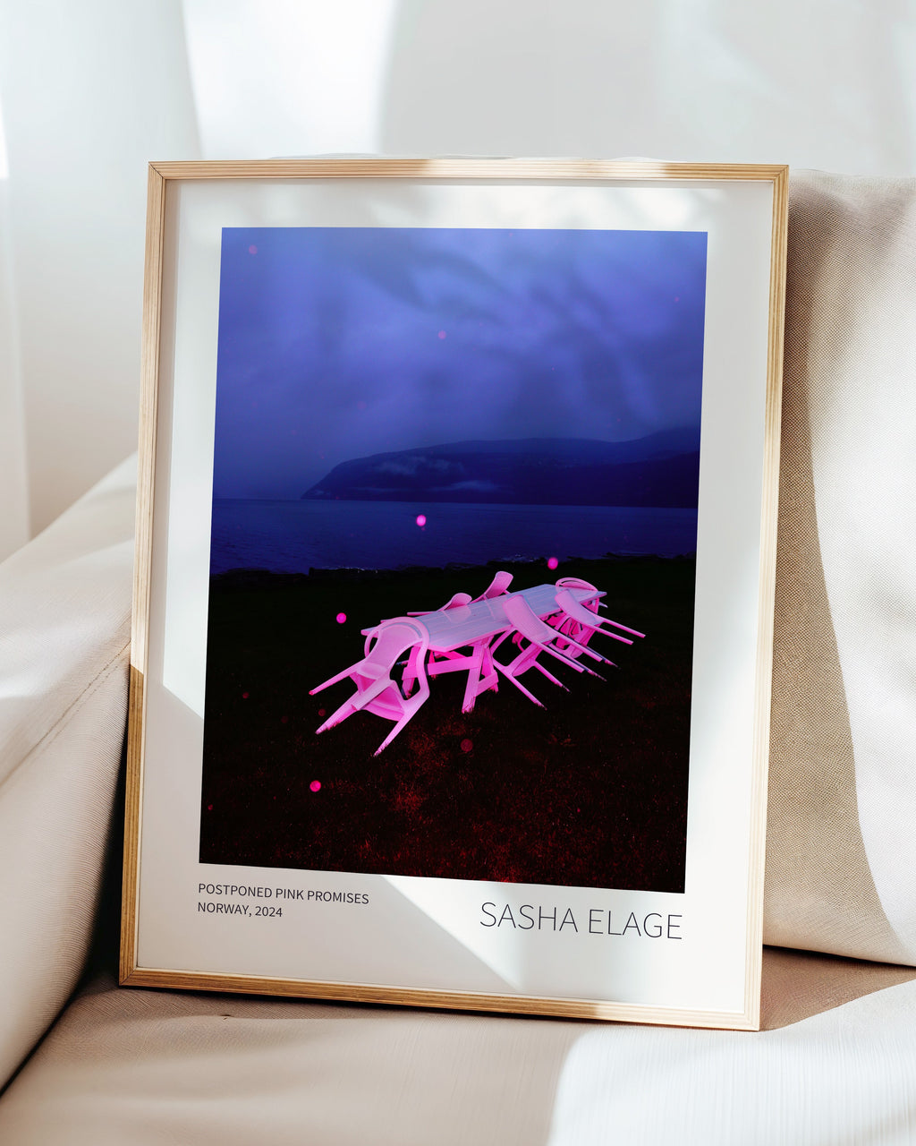 Postponed Pink Promises - Framed Canvas