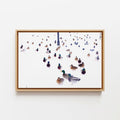 The Gathering Two - Framed Canvas