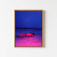 Three Horses in a Pink Storm