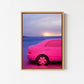 Pink Car and a Sunrise
