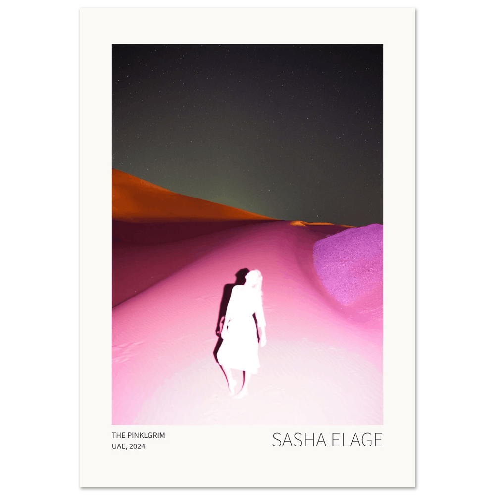 Pinklgrim, fine art photograph by Sasha Elage, Dreaming In Pink collection