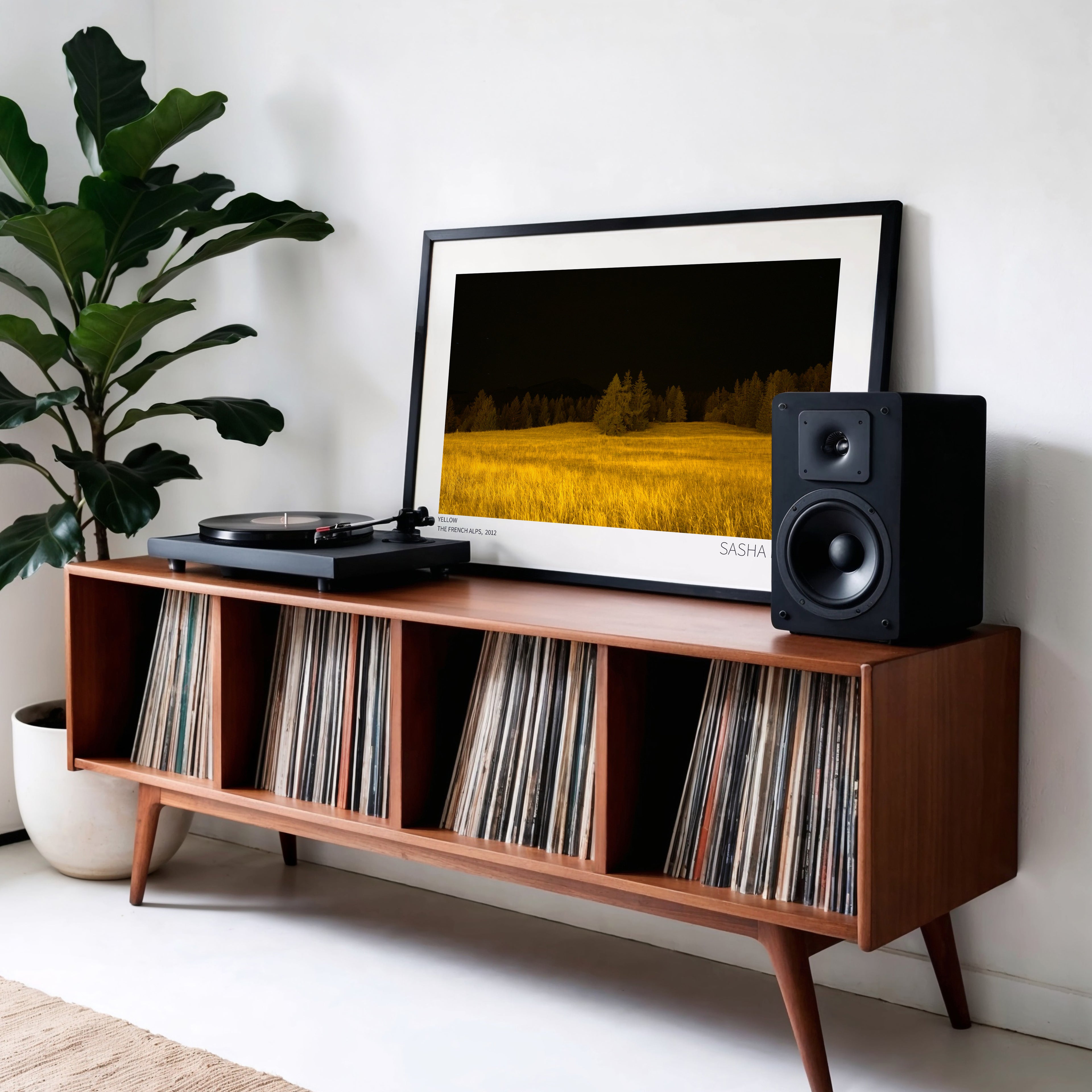 Yellow - Framed Canvas