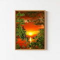 Magic Sunset  - Framed Canvas