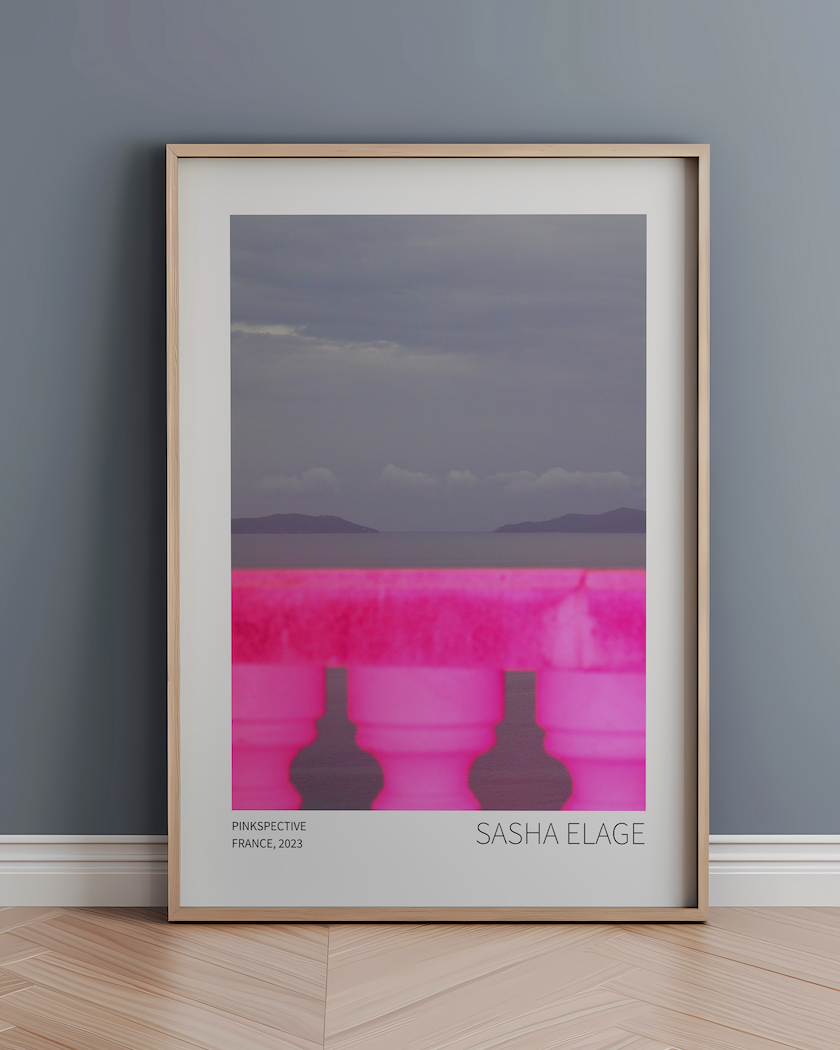 Pinkspective - Framed Canvas