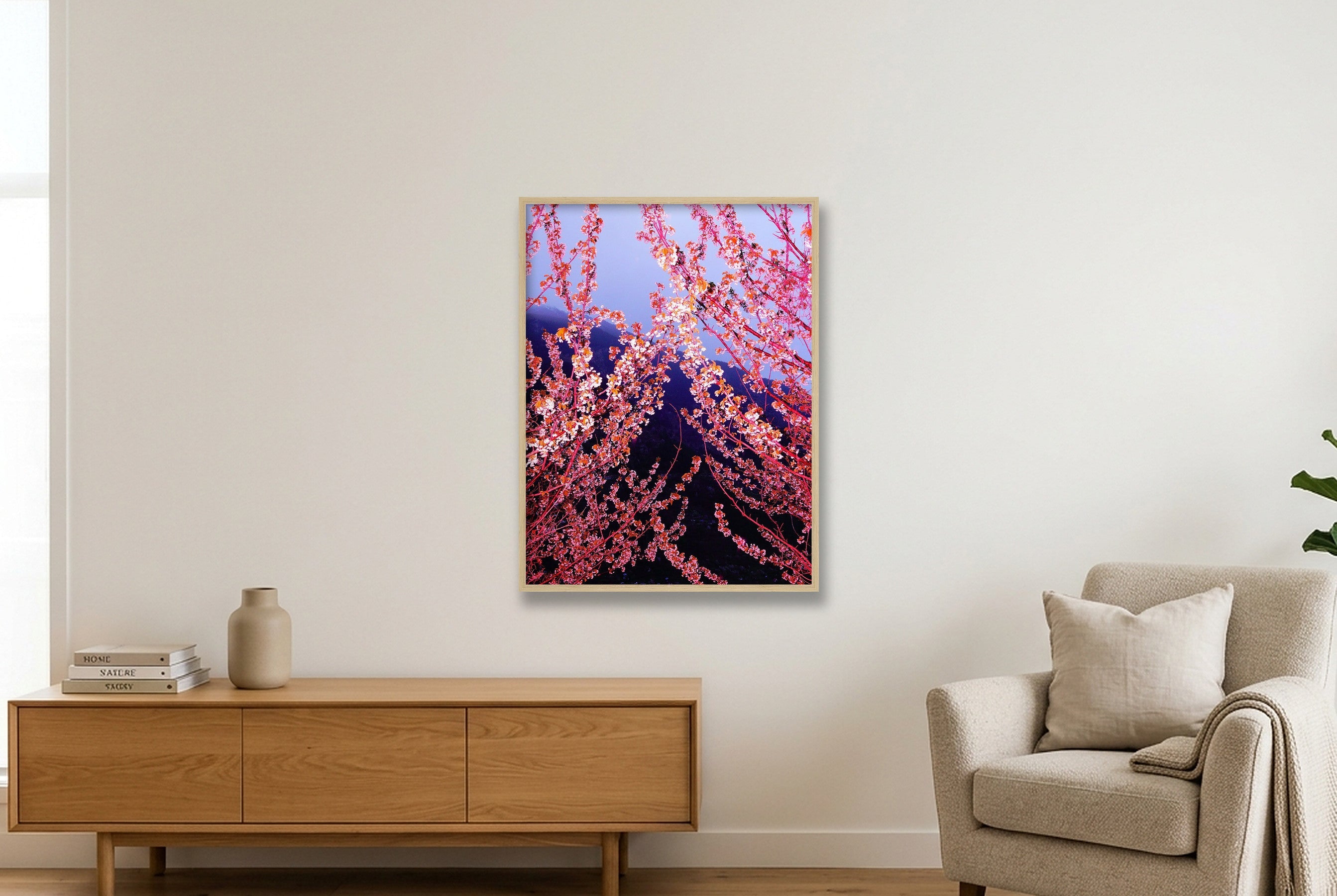 Pink Spring - Limited Edition — 60×80cm, 24×31" Oak Frame